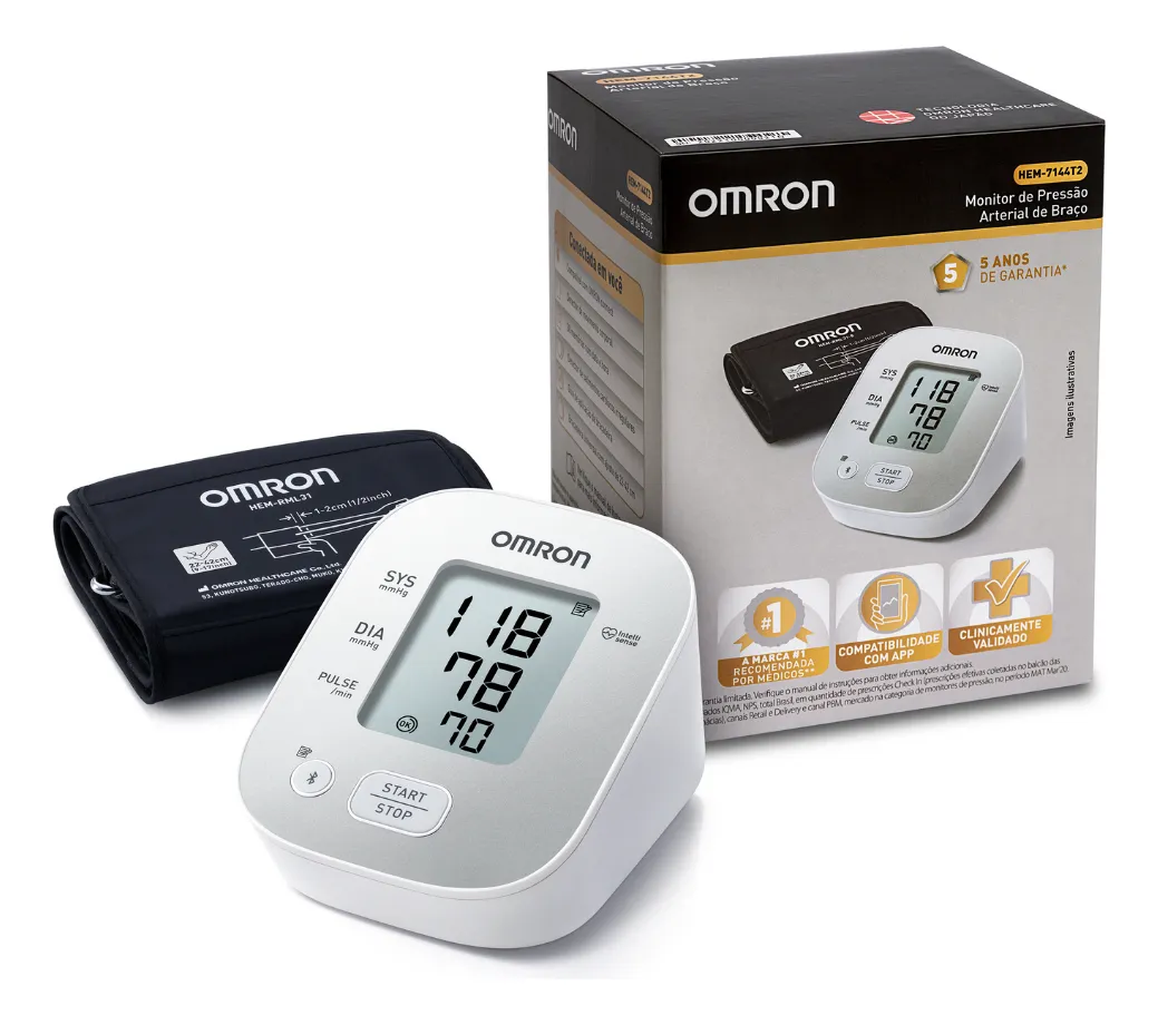 Medidor de Pressão Omron Bluetooth